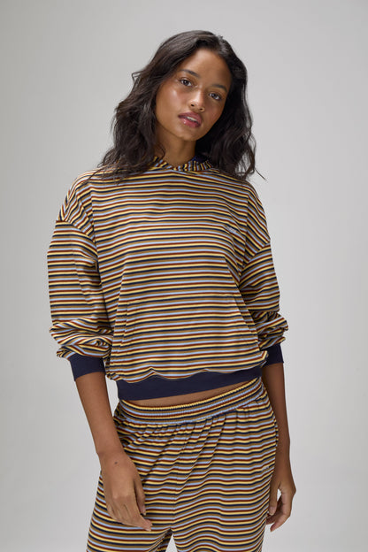 Walker Soft Shrunken Hoodie in Navy