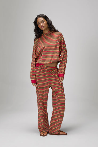 Walker Soft Shrunken Hoodie in Red