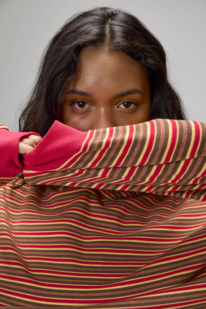 Walker Soft Shrunken Hoodie in Red